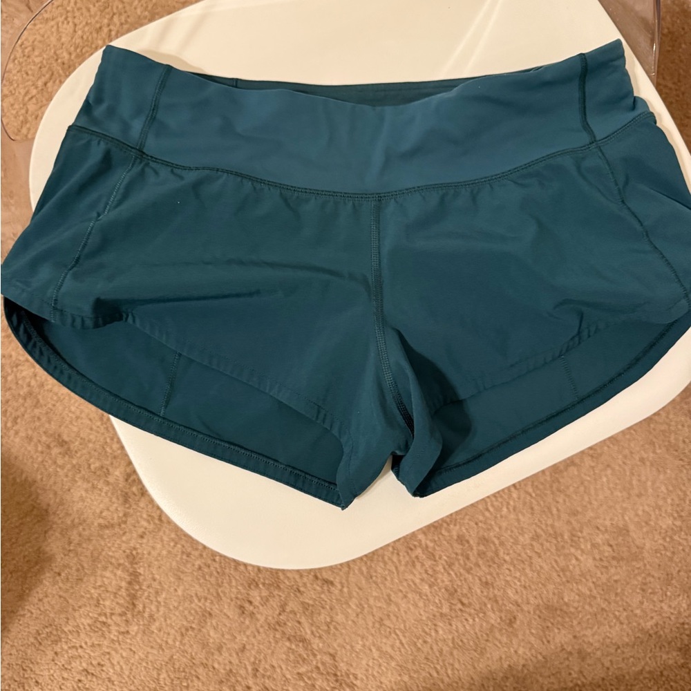 Lululemon Athletica Deep Teal Athletic Shorts